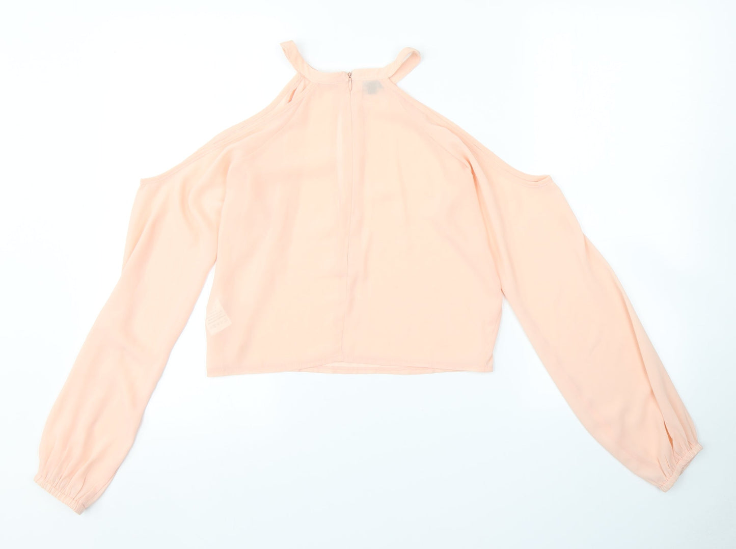 Missguided Womens Pink   Cropped Blouse Size 8