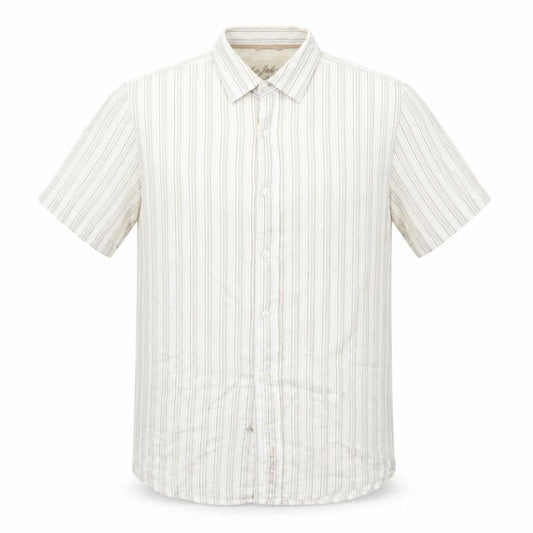 RJR.John Rocha Mens White Striped   Button-Up Size S