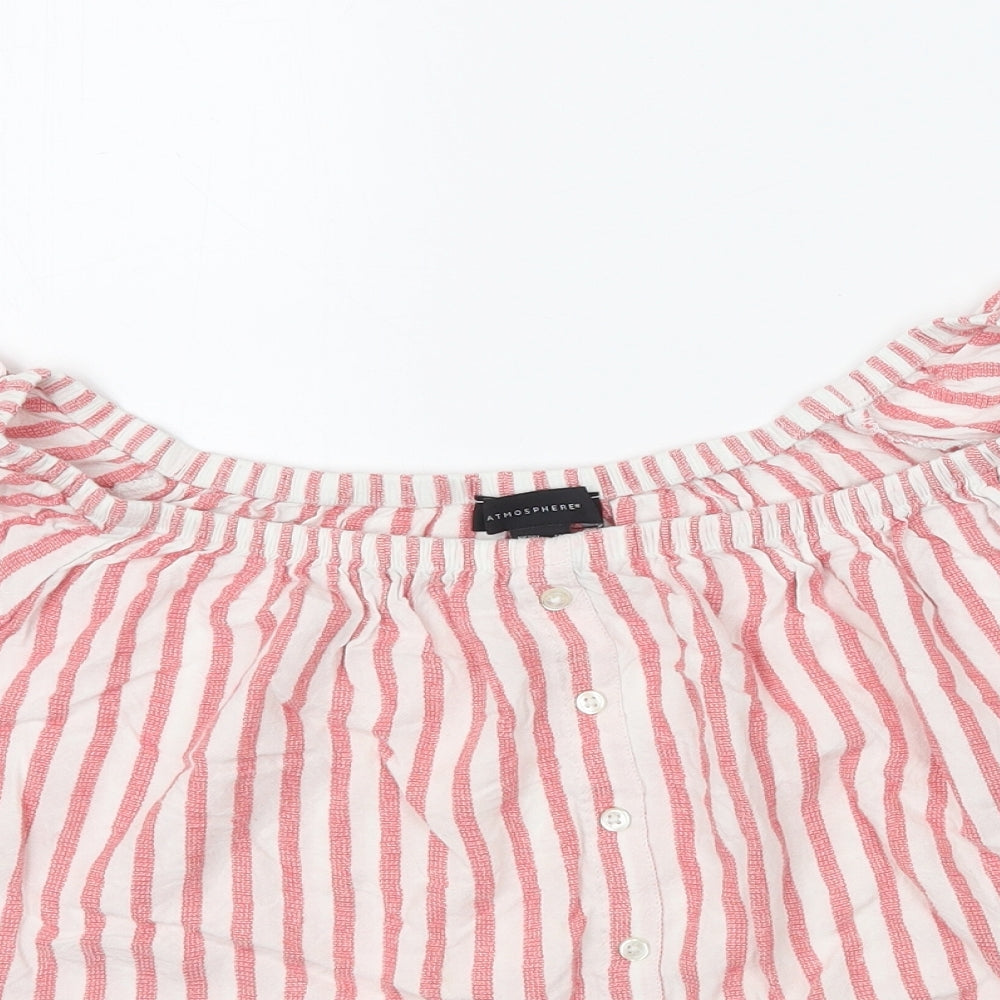 Atmosphere Womens Multicoloured Striped  Basic Blouse Size 14