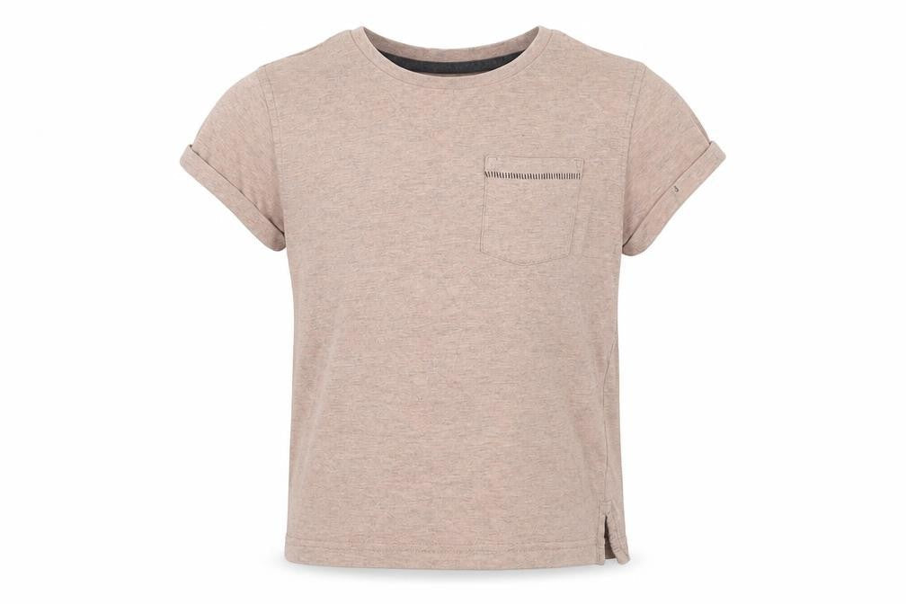 George Boys Beige   Basic T-Shirt Size 6-7 Years