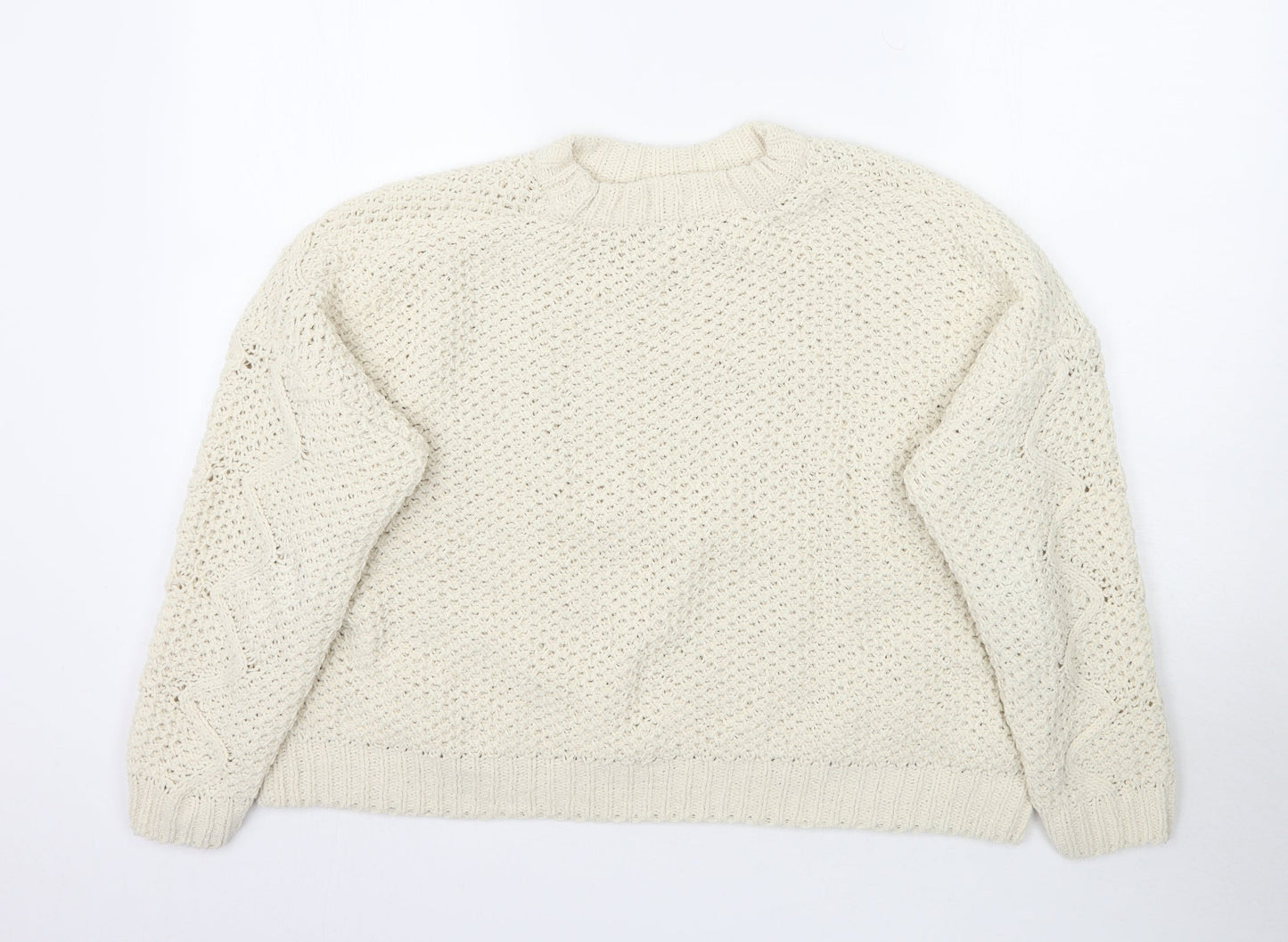 OVS Womens Ivory  Knit Pullover Jumper Size M