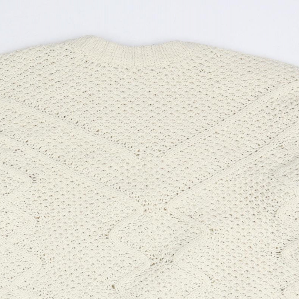 OVS Womens Ivory  Knit Pullover Jumper Size M