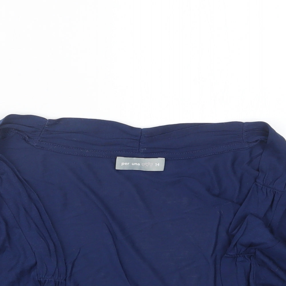 Per Una Womens Blue   Jacket  Size 14