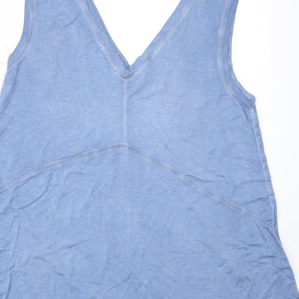 Cotton:On Womens Blue Geometric  Top Pyjama Set Size XS