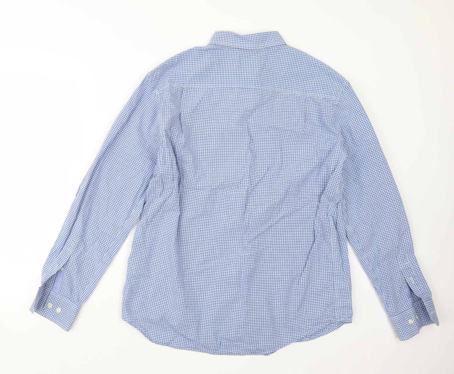 Marks and Spencer Mens Blue    Button-Up Size M