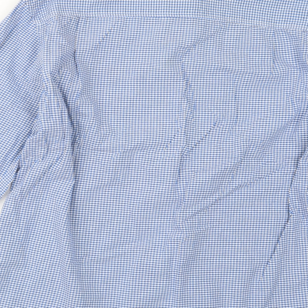 Marks and Spencer Mens Blue    Button-Up Size M