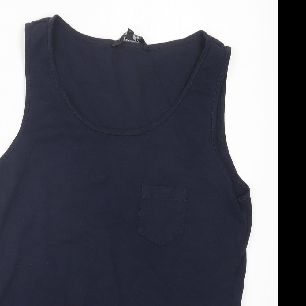 Debenhams Womens Blue   Basic Tank Size 10