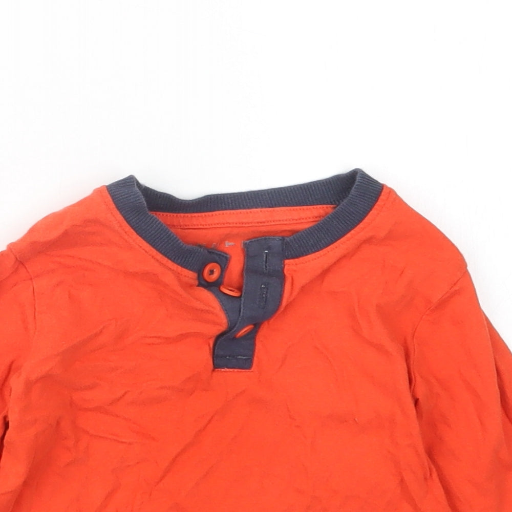 Nutmeg Boys Orange   Basic T-Shirt Size 12-18 Months