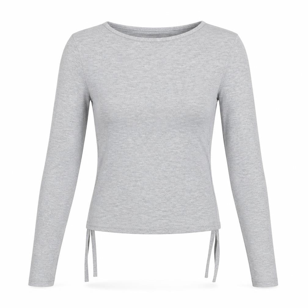 PRETTYLITTLETHING Womens Grey   Basic T-Shirt Size 6
