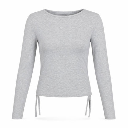 PRETTYLITTLETHING Womens Grey   Basic T-Shirt Size 6