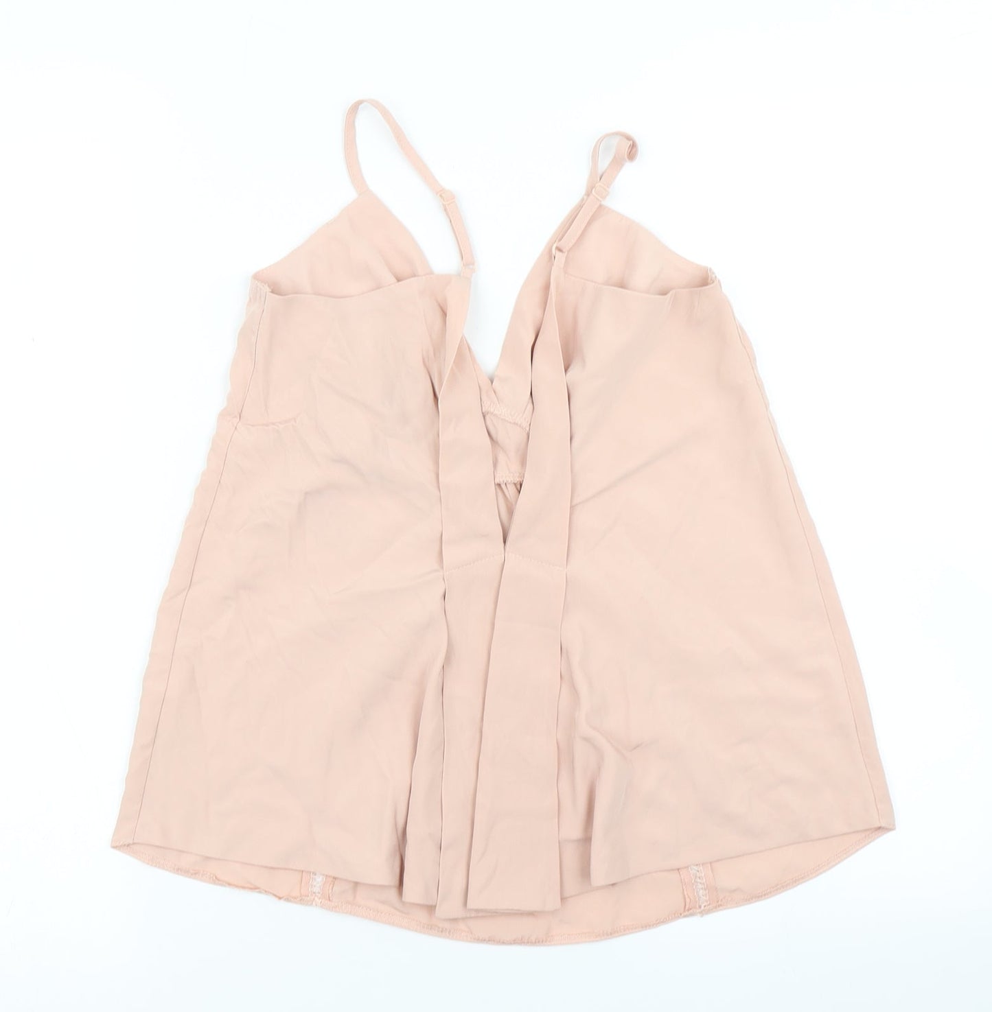 ASOS Womens Pink   Camisole Blouse Size 8  - Plunge back