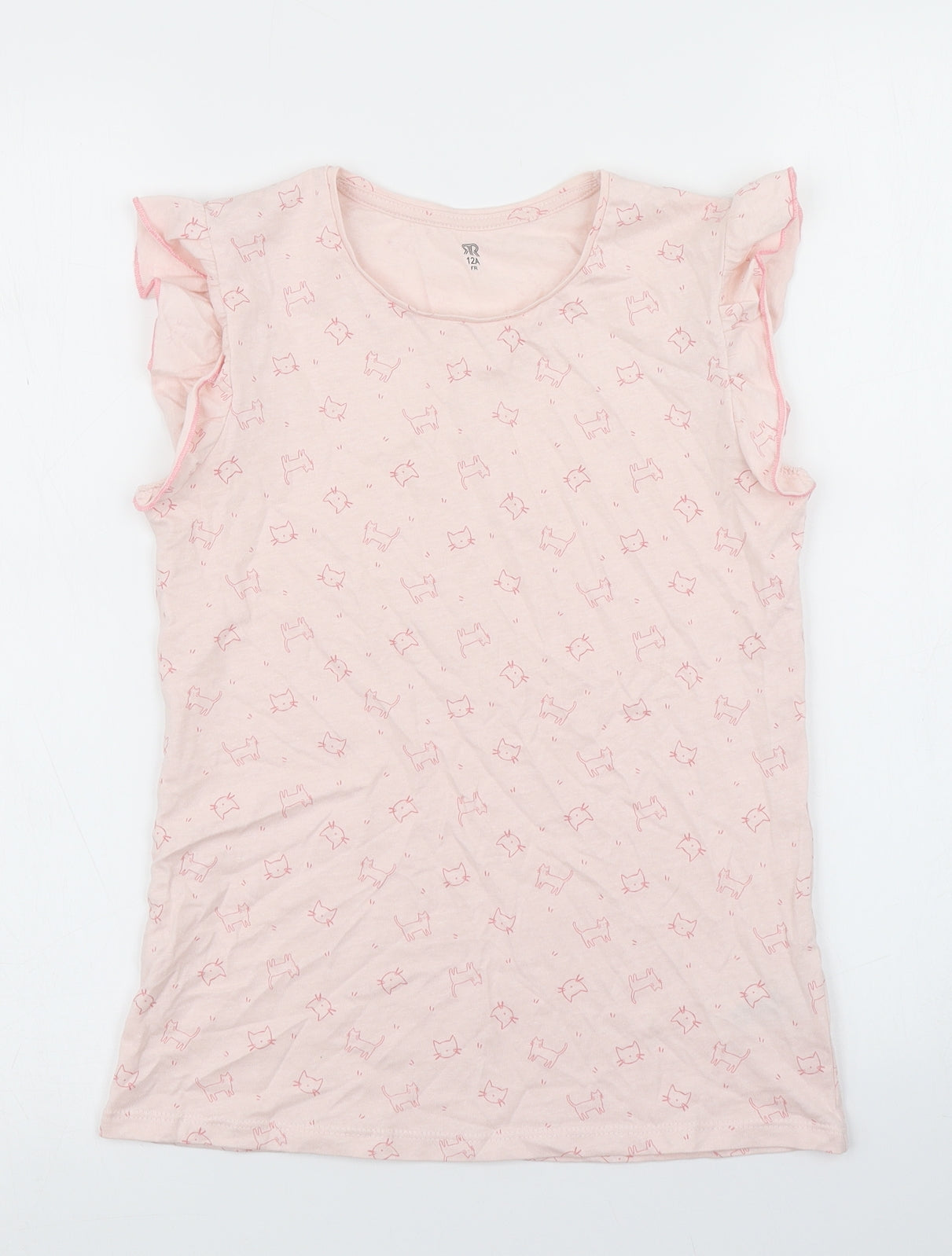 La Redoute Girls Pink   Basic T-Shirt Size 12 Years