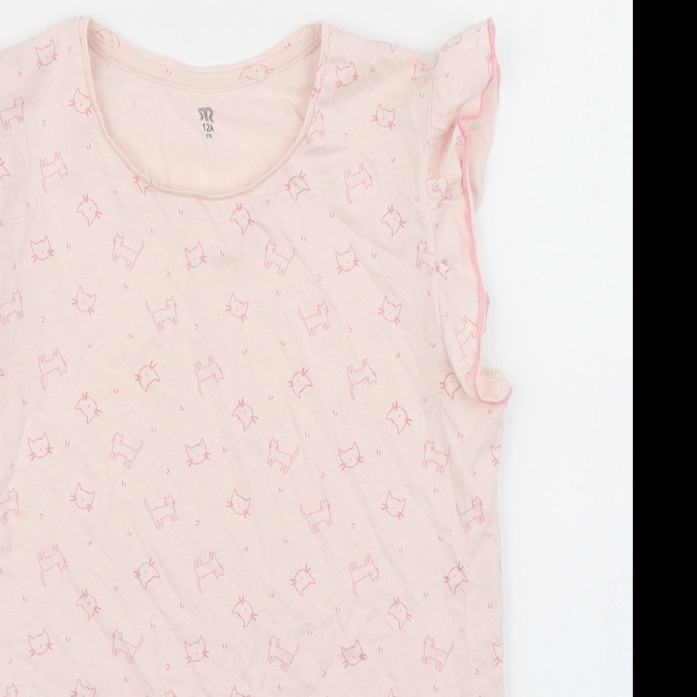 La Redoute Girls Pink   Basic T-Shirt Size 12 Years