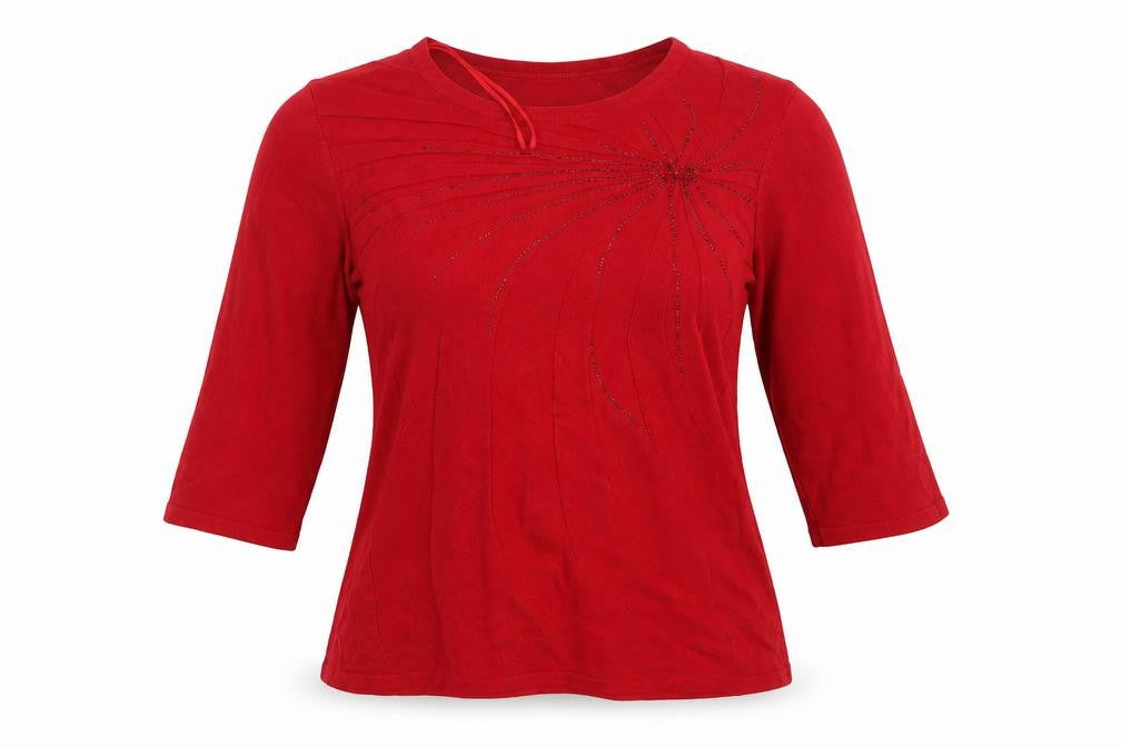 Anna Rose Womens Red   Pullover Sweatshirt Size M