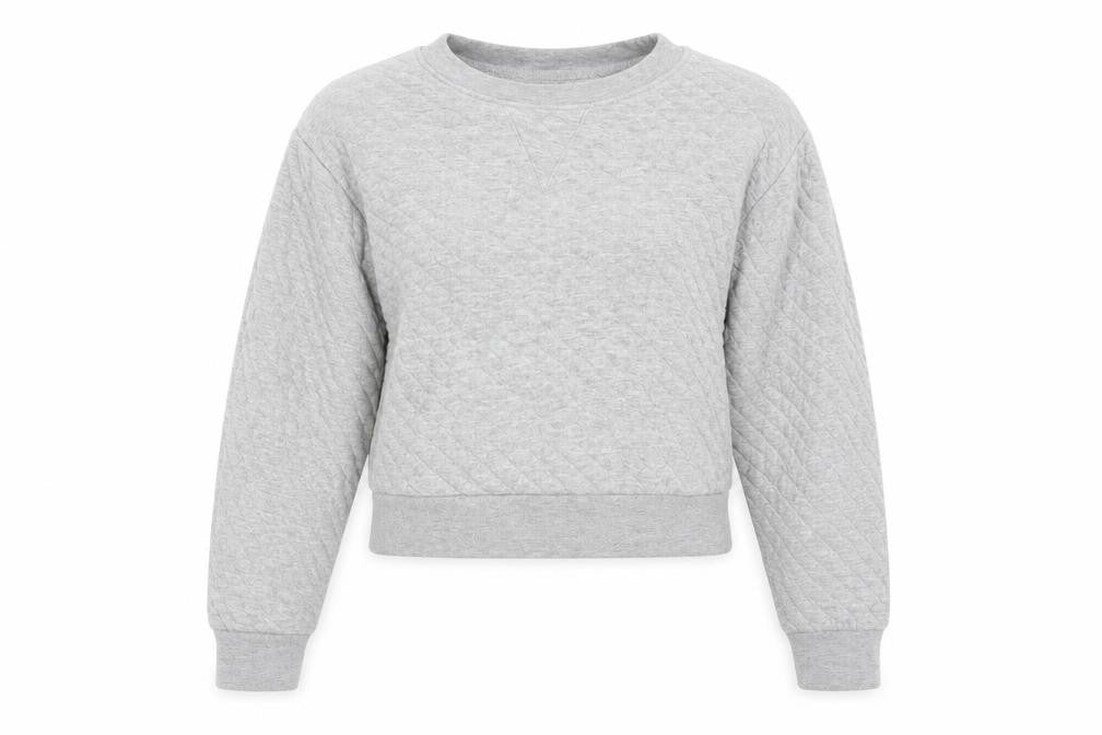 R. W. C Womens Grey   Pullover Sweatshirt Size M  - Cropped