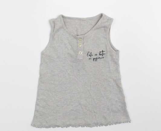 George Girls Grey   Vest Sweatshirt Size 7-8 Years