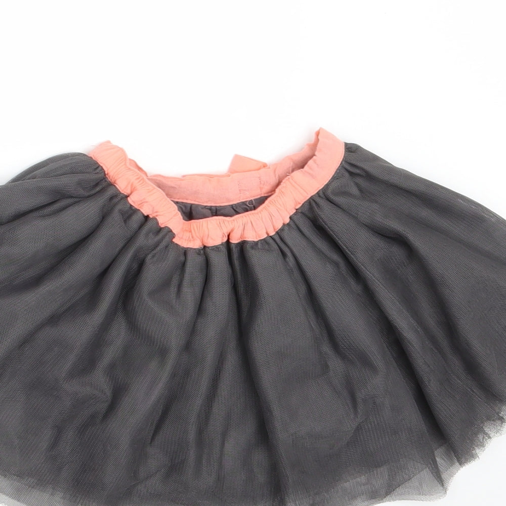 mamas & papas Girls Grey   Mini Skirt Size 9-12 Months