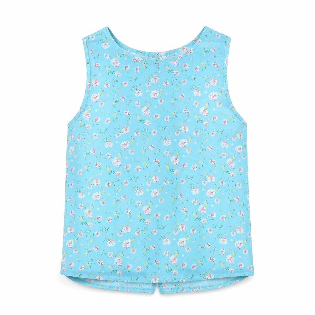 New Look Womens Green Floral  Basic Button-Up Size 10