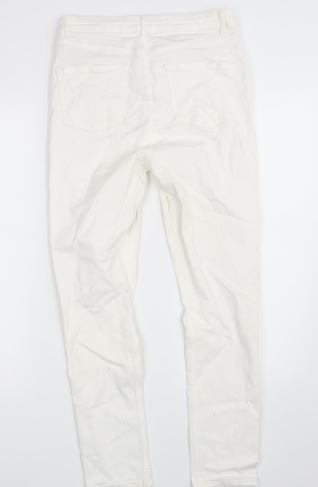 Topshop Womens Ivory  Denim Skinny Jeans Size 32 in L32 in