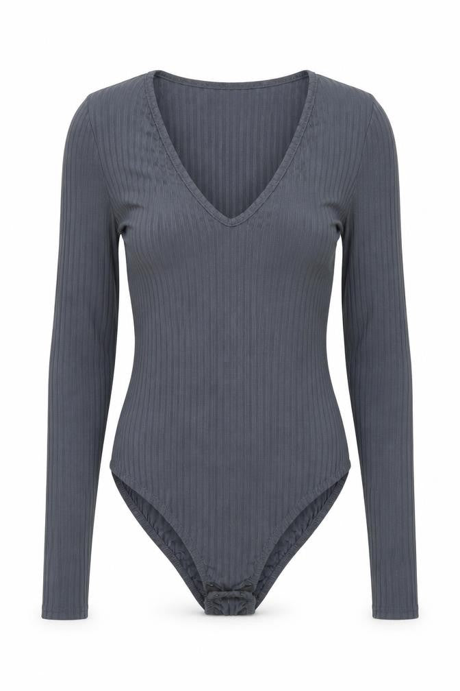 Missguided Womens Blue   Bodysuit One-Piece Size 4