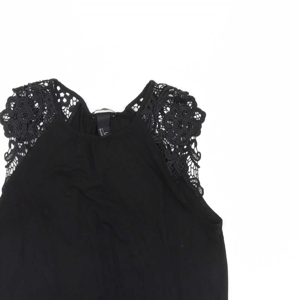 H&M Womens Black   Basic Tank Size S