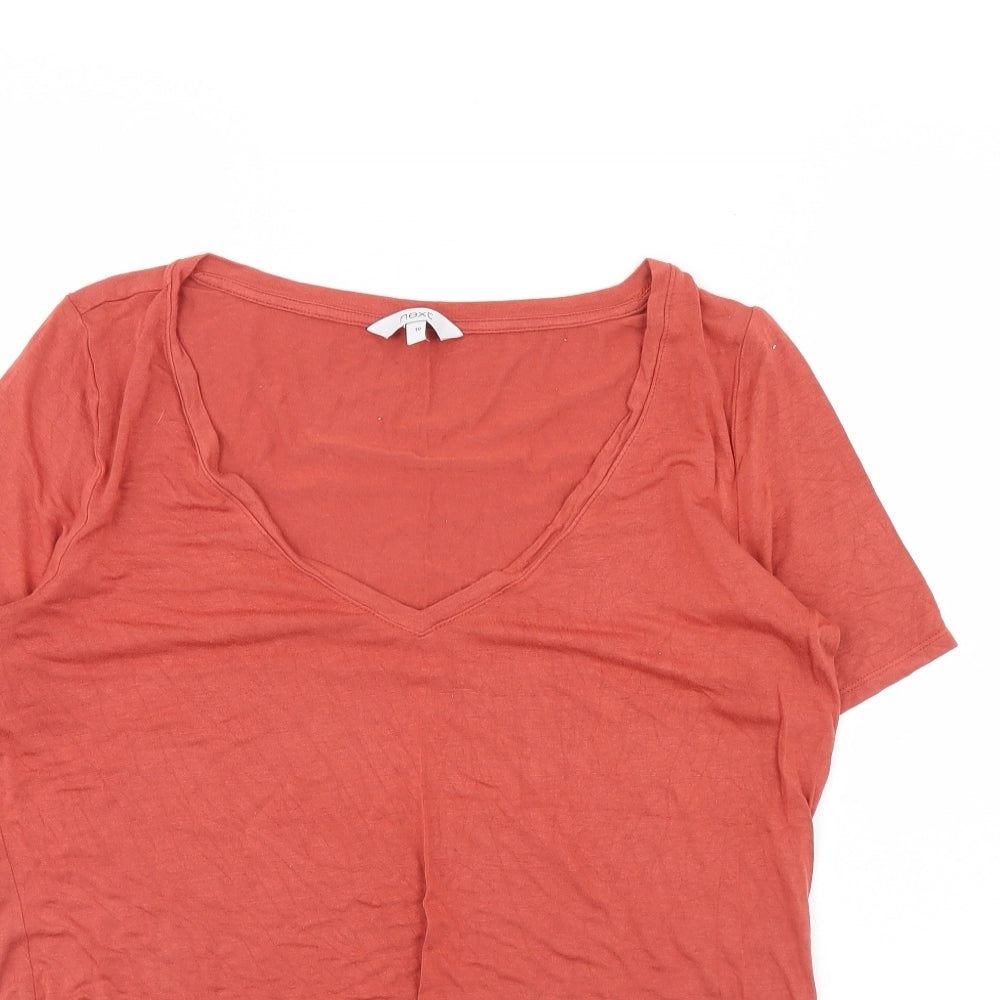 NEXT Womens Red   Basic Blouse Size 10
