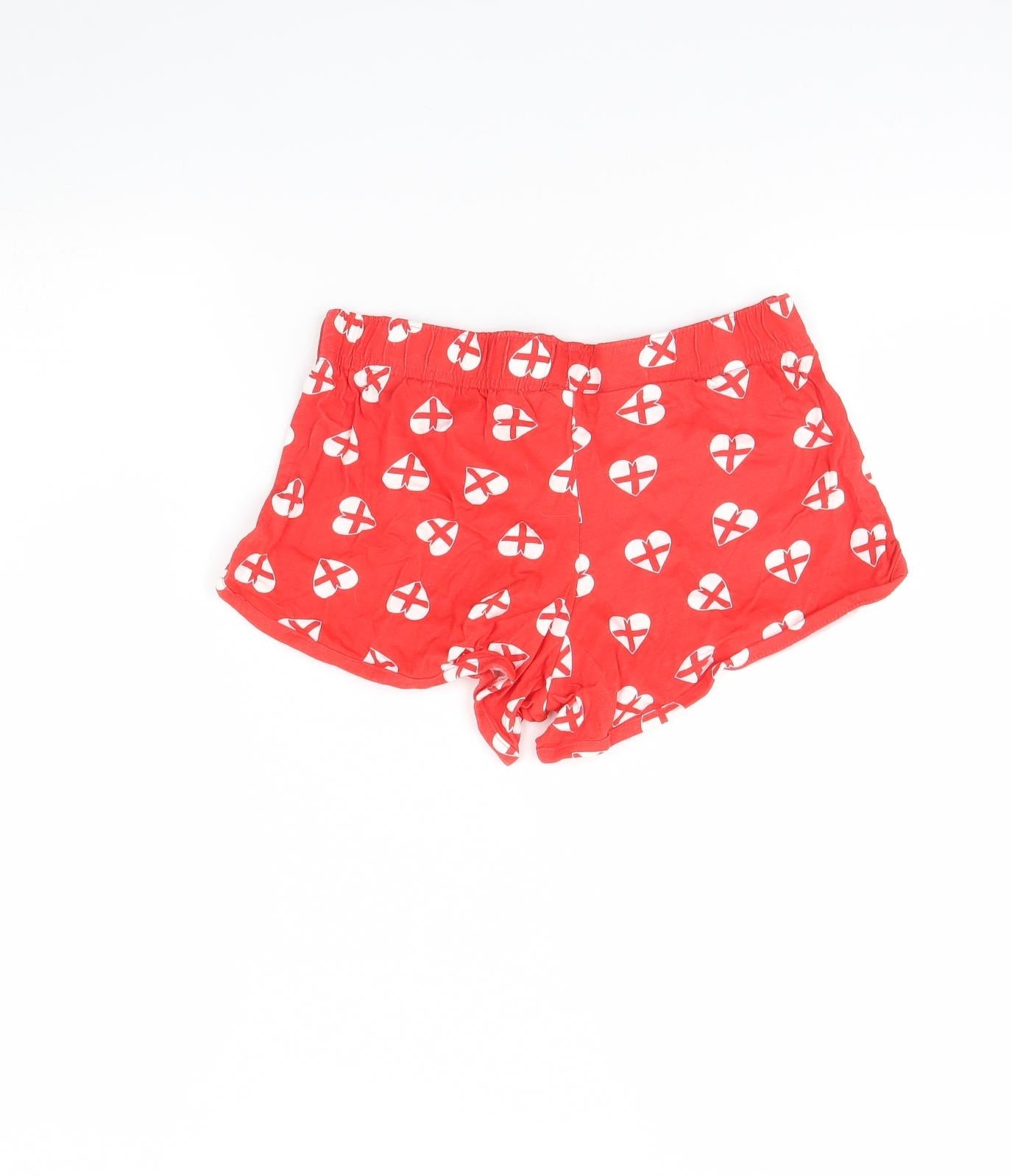 Love To Lounge Womens Red Solid  Cami Pyjama Pants Size 6