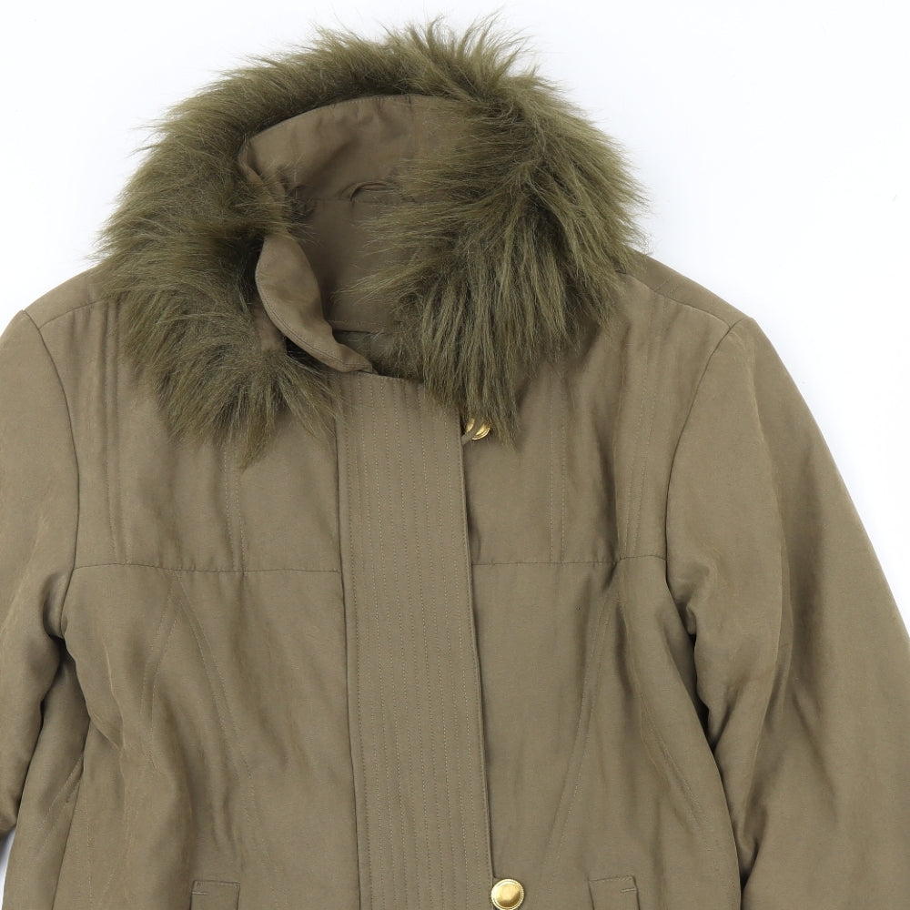 Damart Womens Green   Overcoat Coat Size 12