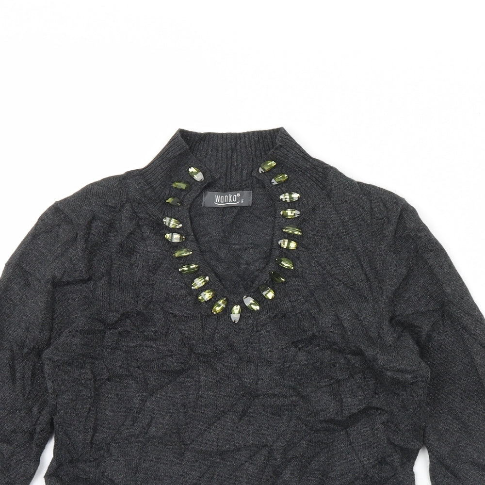 Wanko  Womens Grey   Pullover Jumper Size S