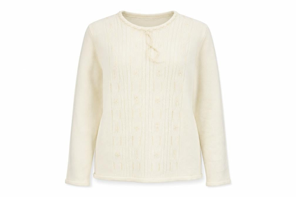 Prima Womens Ivory   Pullover Jumper Size M