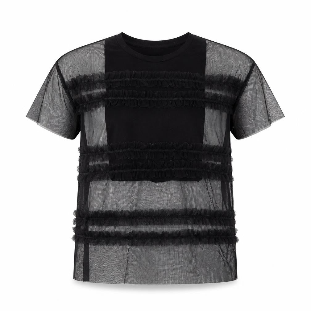 River Island Girls Black   Basic T-Shirt Size 7 Years