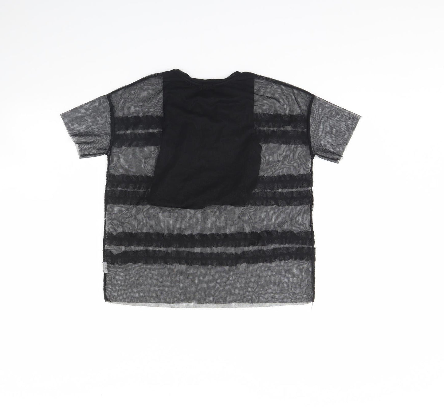 River Island Girls Black   Basic T-Shirt Size 7 Years