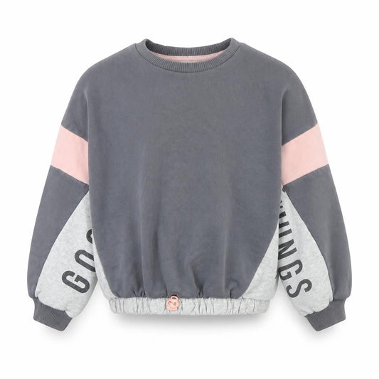 F&F Girls Grey   Pullover Jumper Size 7 Years