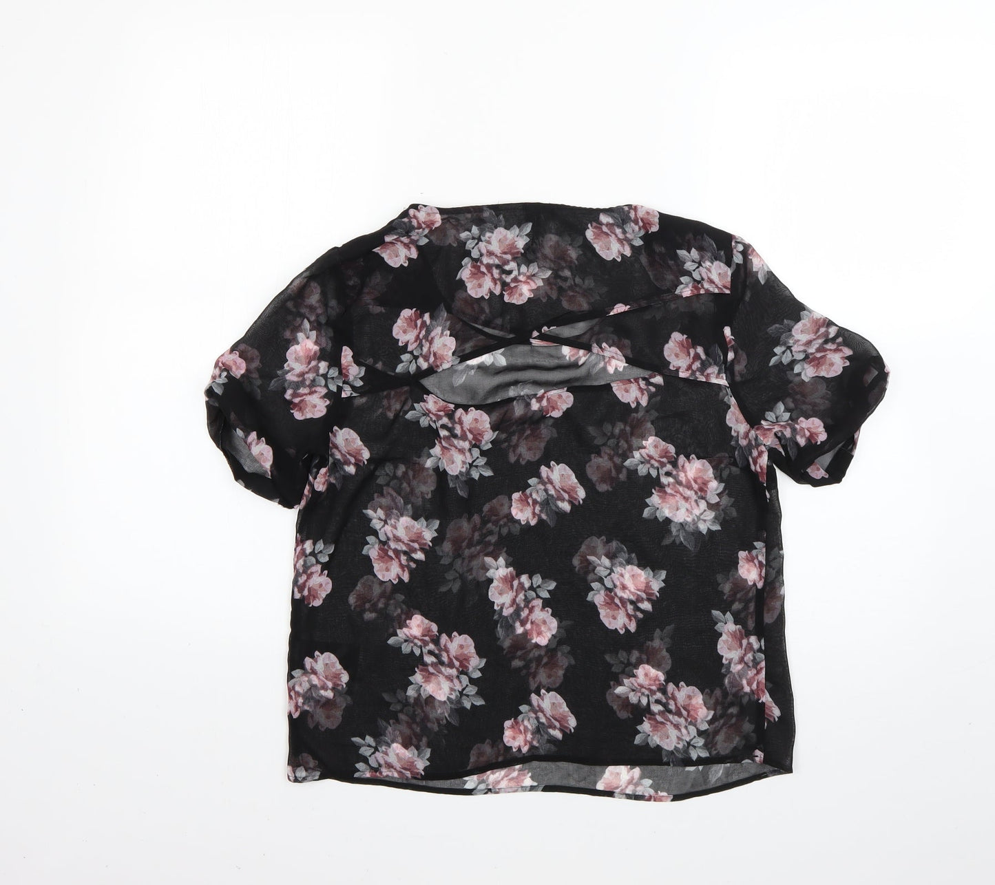 H&M Womens Multicoloured Floral  Basic Blouse Size 10