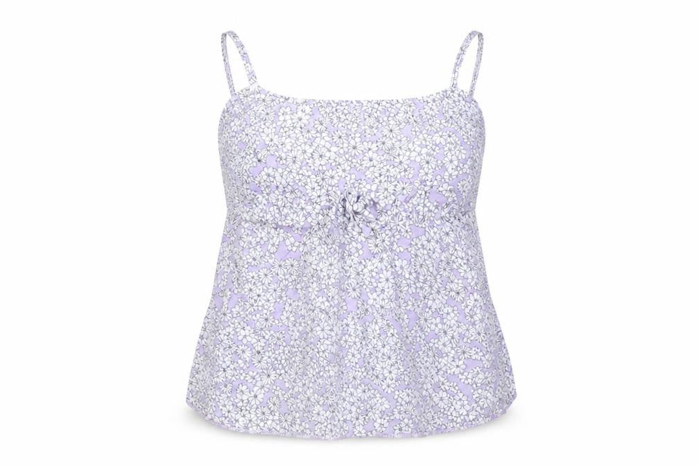 New Look Womens Purple Floral  Basic Blouse Size 14