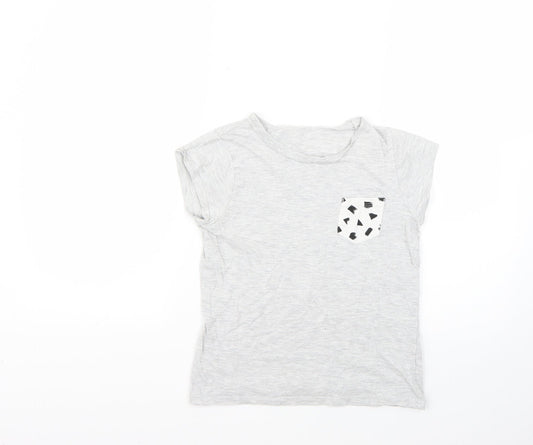 George Boys Grey   Basic T-Shirt Size 9-10 Years