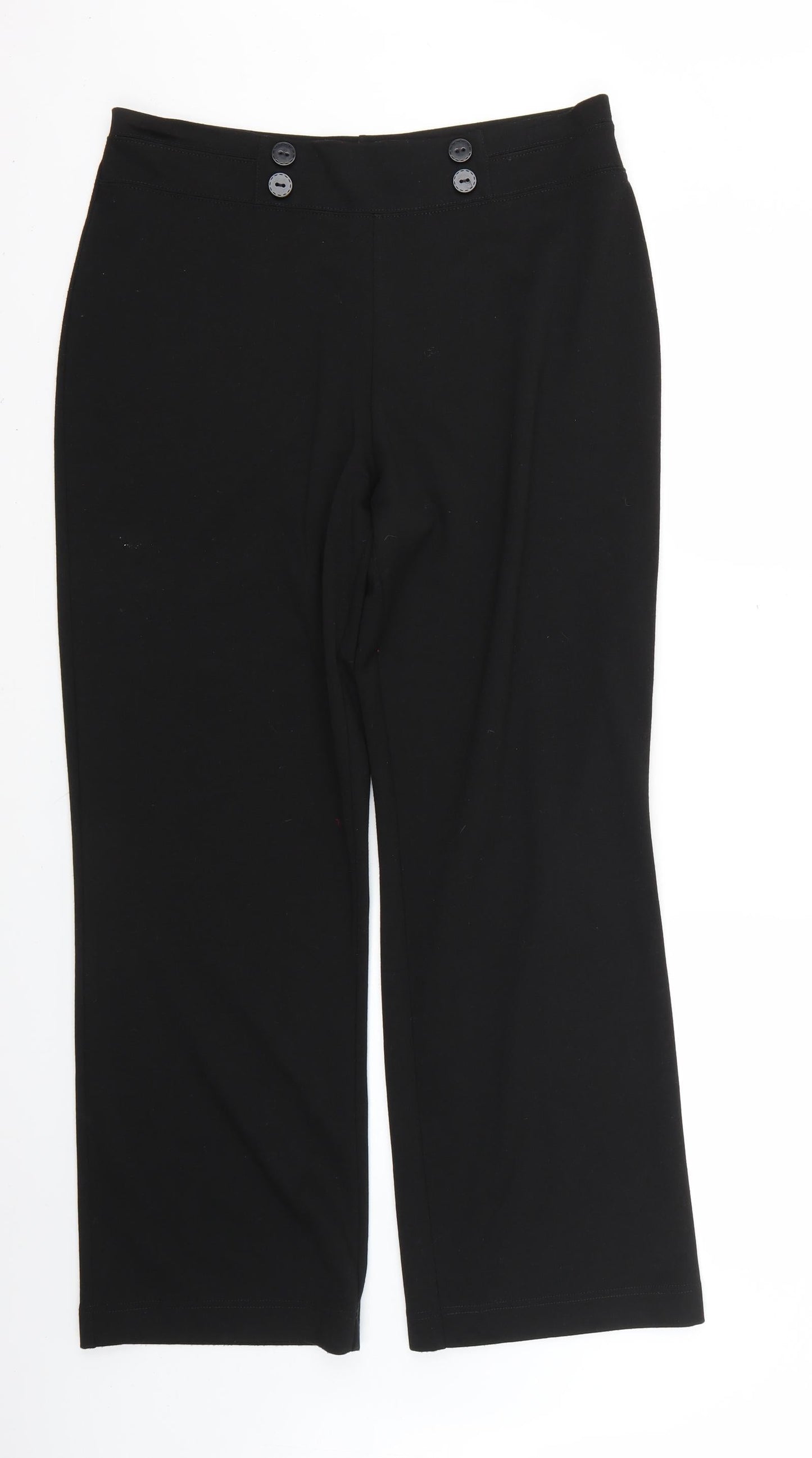 isle Womens Black   Trousers  Size 16 L28 in