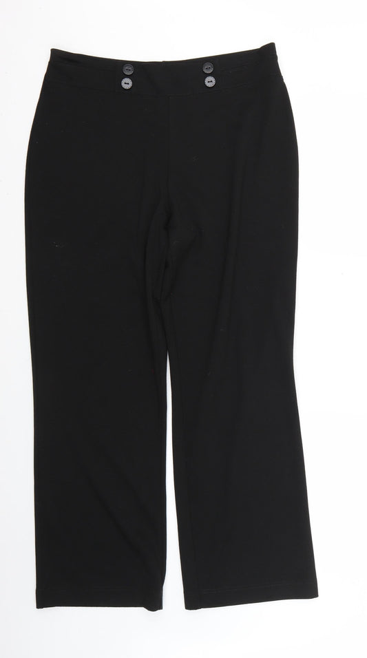 isle Womens Black   Trousers  Size 16 L28 in