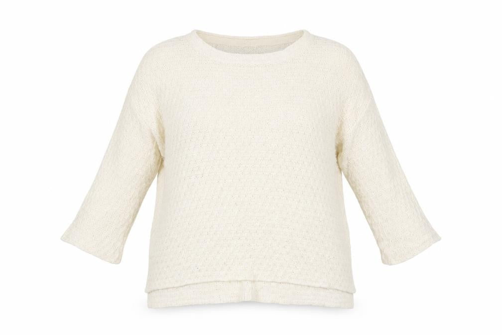 Zara Womens White   Pullover Jumper Size L