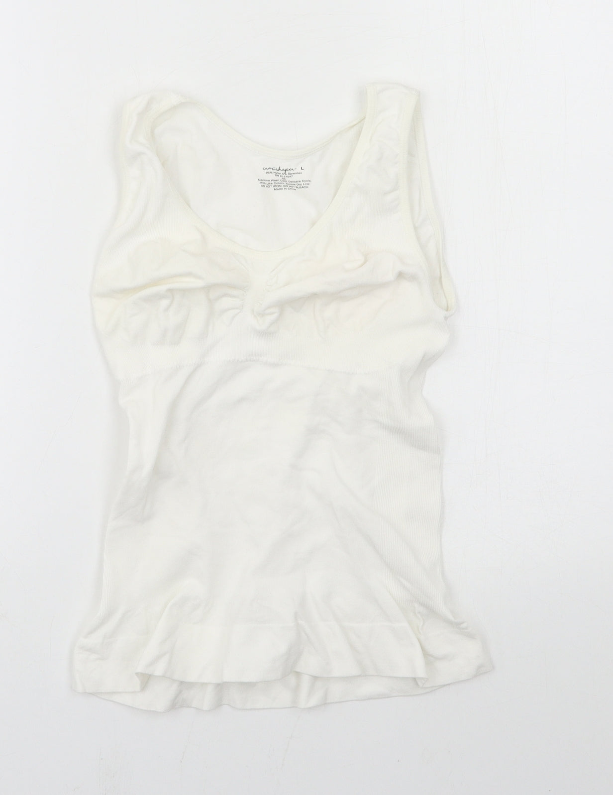 Camishpaes Womens White   Basic Tank Size L