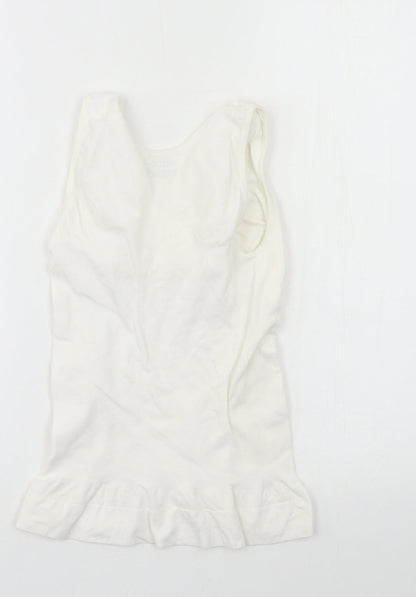 Preloved Camishpaes Womens White   Basic Tank Size L - Back