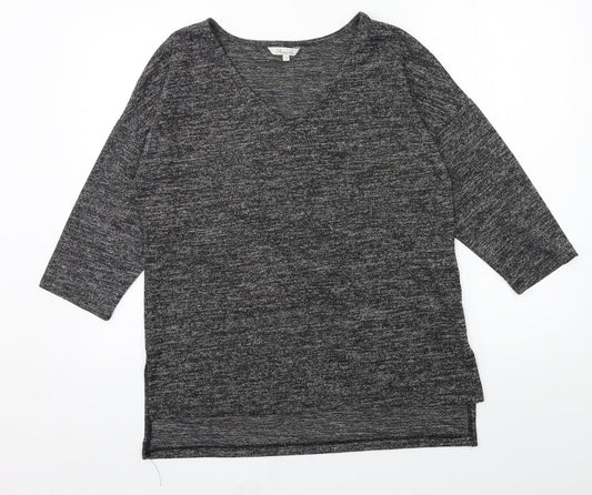 Peacocks Womens Grey  Jersey Pullover Sweatshirt Size 12