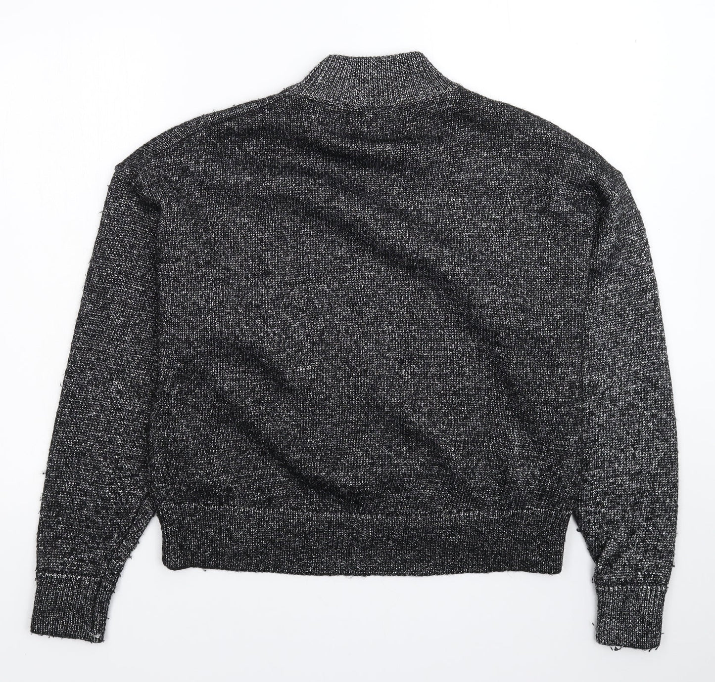 Zara Womens Silver  Knit Pullover Jumper Size M