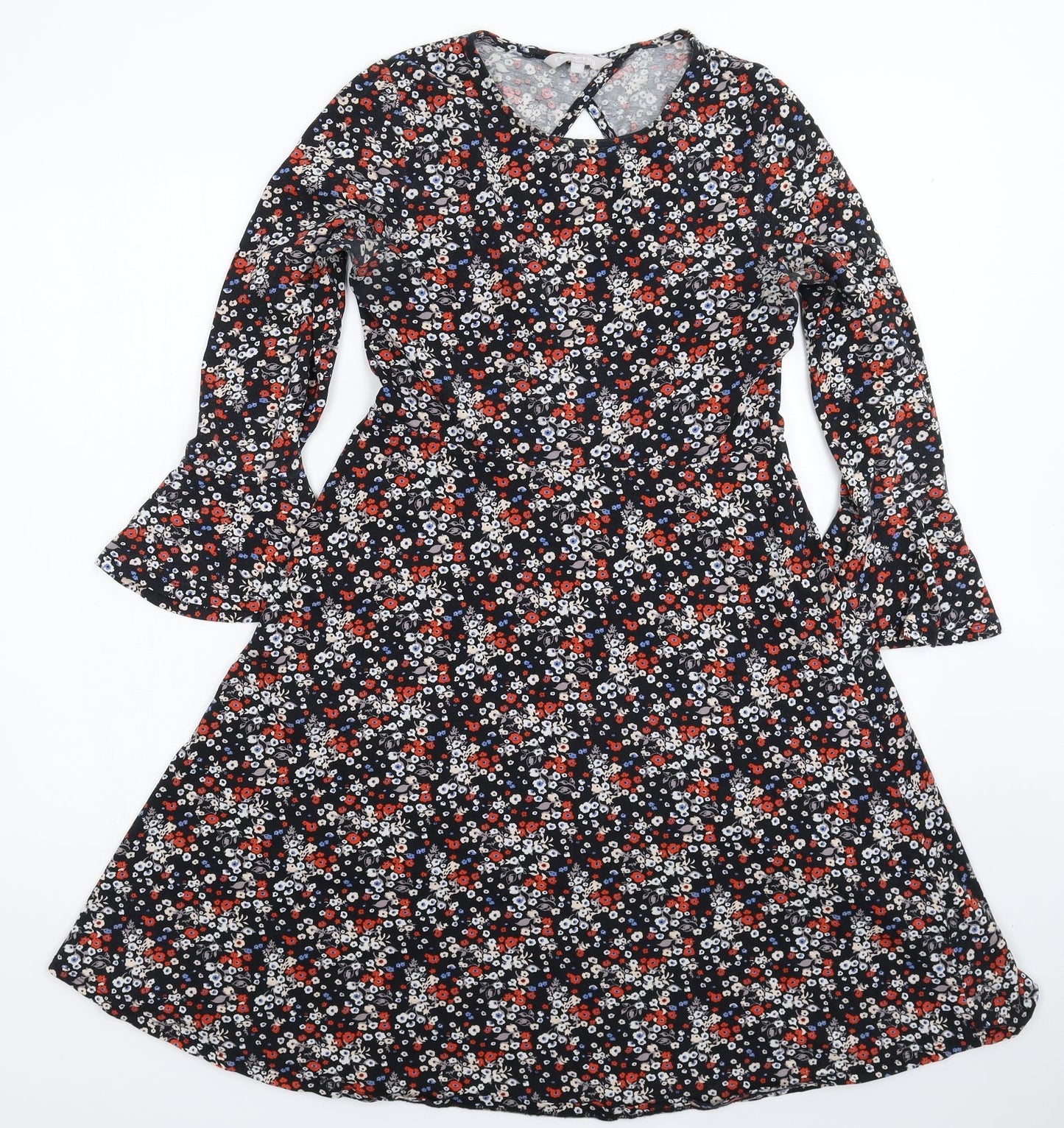 Red Herring Womens Multicoloured Floral  Fit & Flare  Size 10
