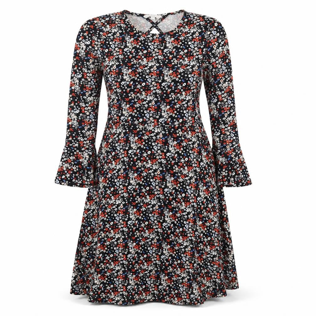 Red Herring Womens Multicoloured Floral  Fit & Flare  Size 10