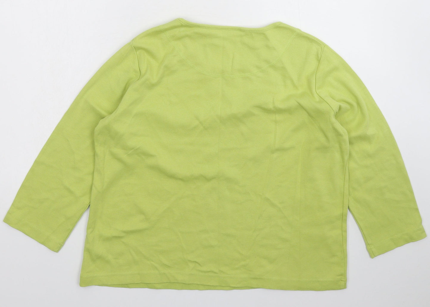 Tara Womens Green   Basic T-Shirt Size 12