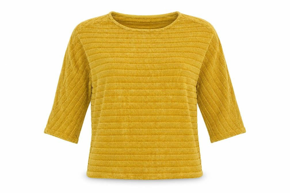 Viz a Viz Womens Yellow  Knit Pullover Jumper Size S