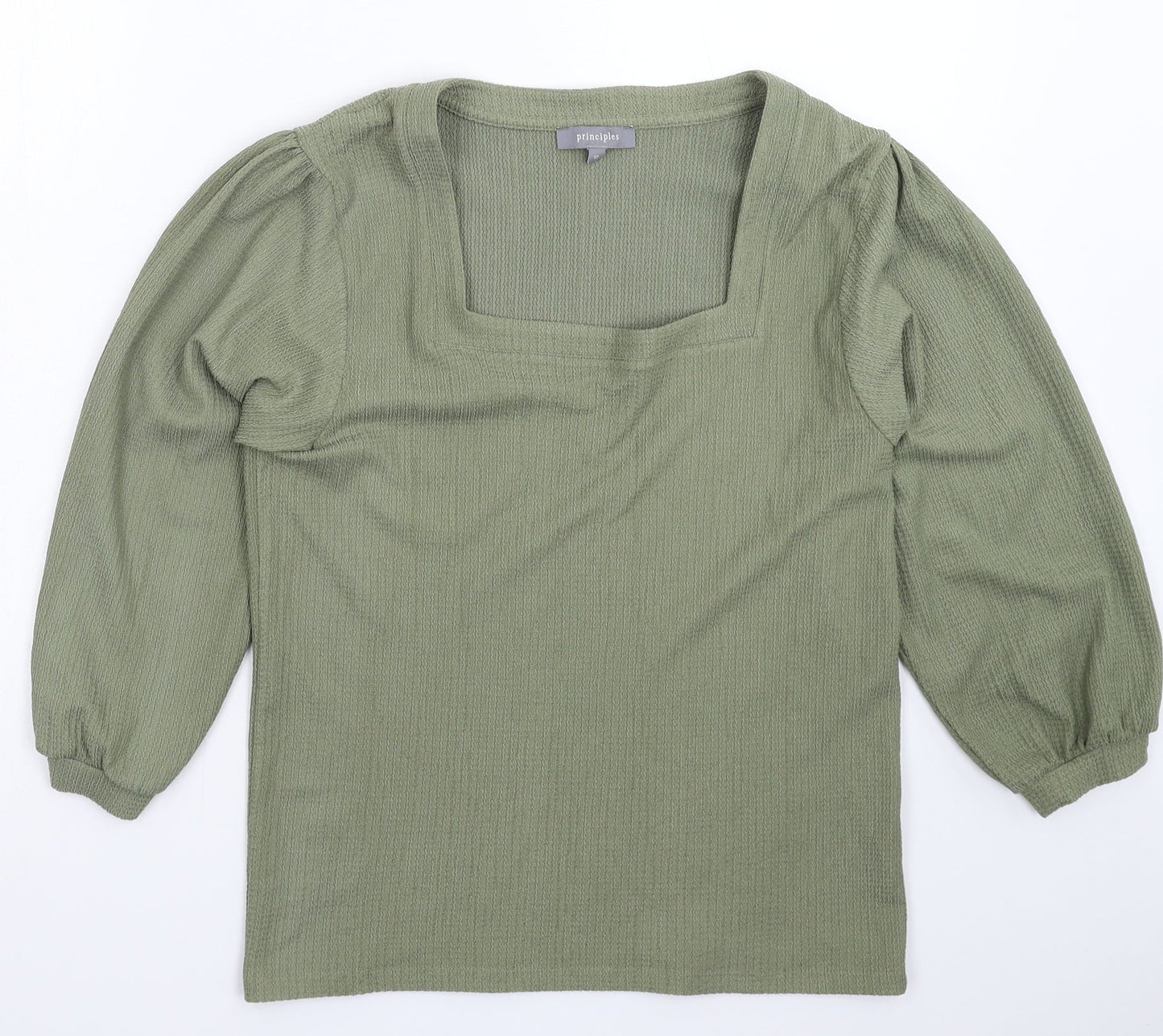 Principles Womens Green  Knit Pullover Jumper Size 12