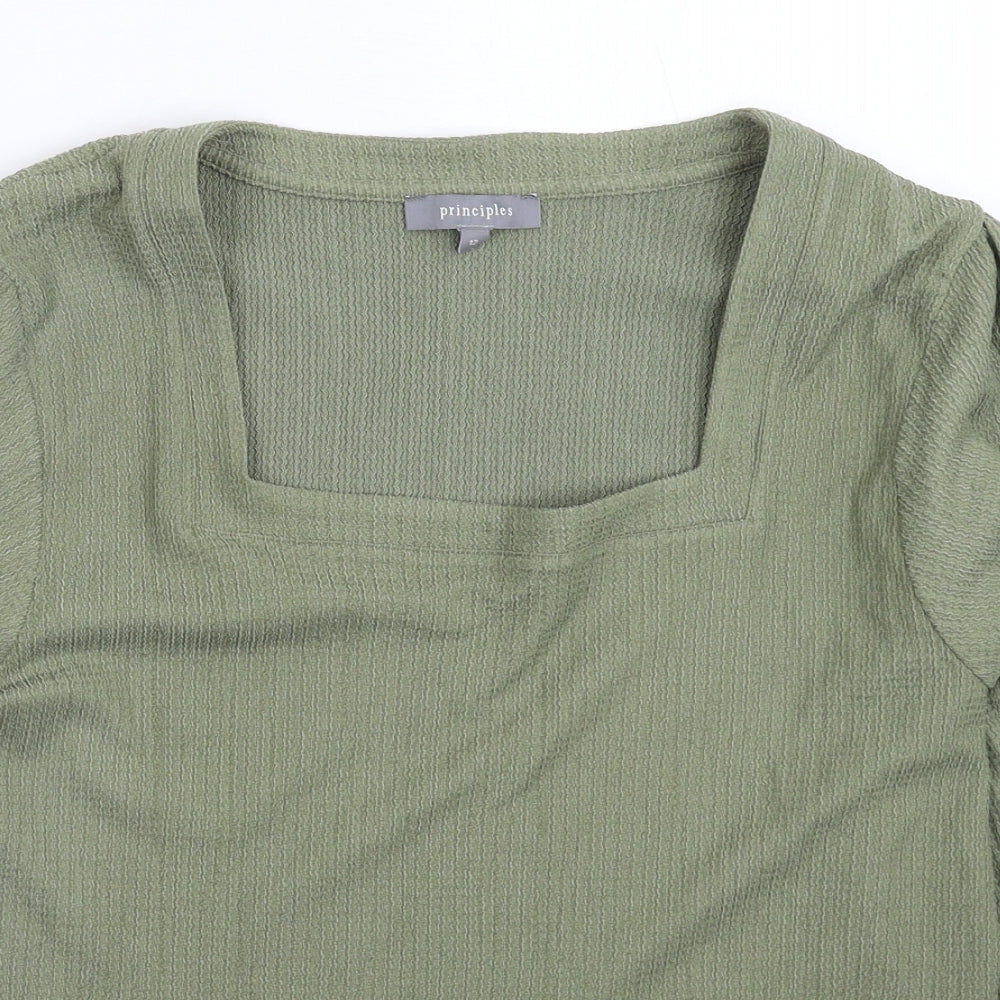 Principles Womens Green  Knit Pullover Jumper Size 12