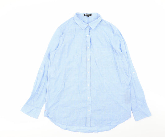 Buffalo Mens Blue    Button-Up Size S